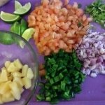 Chopped veggies