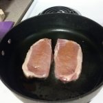 pork chops in pan