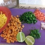 chopped veggies