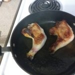 pan frying chicken