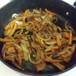 Sauteed onions and peppers