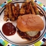 BBQ Pork Burgers finished plate