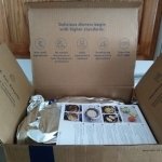 First look at the inside of the Blue Apron box