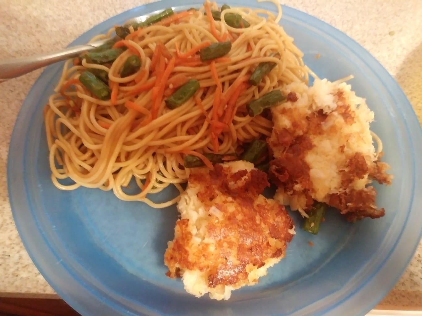 Chow Mein Cod Cakes meal kit