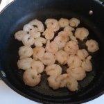 Shrimp in pan