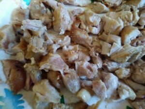 Diced chicken