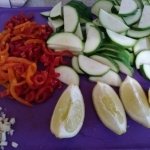 Chopped veggies