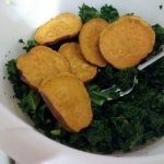 Sweet potato kale mixture