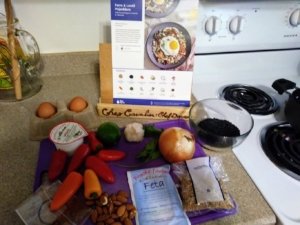 Farro and Lentil Mujaddara ingredients