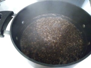 Cooking farro and lentils