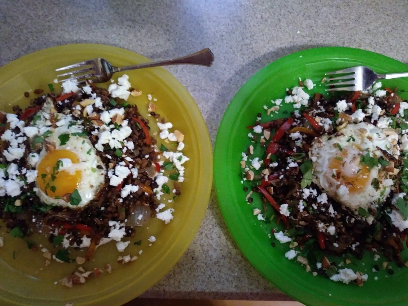 Farro and Lentil Mujaddara