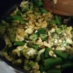 Cooked broccoli mix