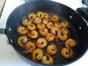 Beautifully cooked shrimp