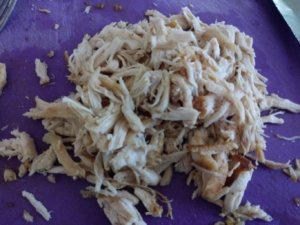 Shredded chicken