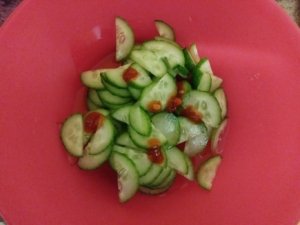 Spicy cucumbers