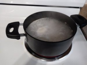 Cooking rice on high with no lid