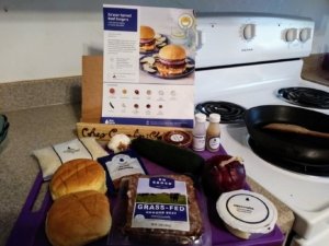 Za'atar Harissa Burgers ingredients