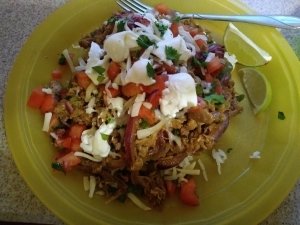 Pulled Pork Fiesta Bowl meal