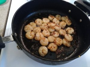 Cooked shrimp