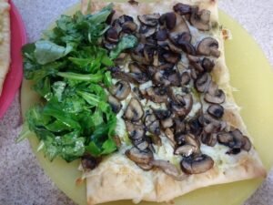 Truffled Mushroom Flatbreads meal