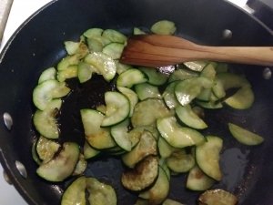 Zucchini cooked