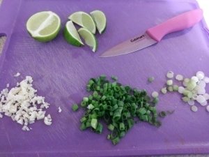 Chopped veggies