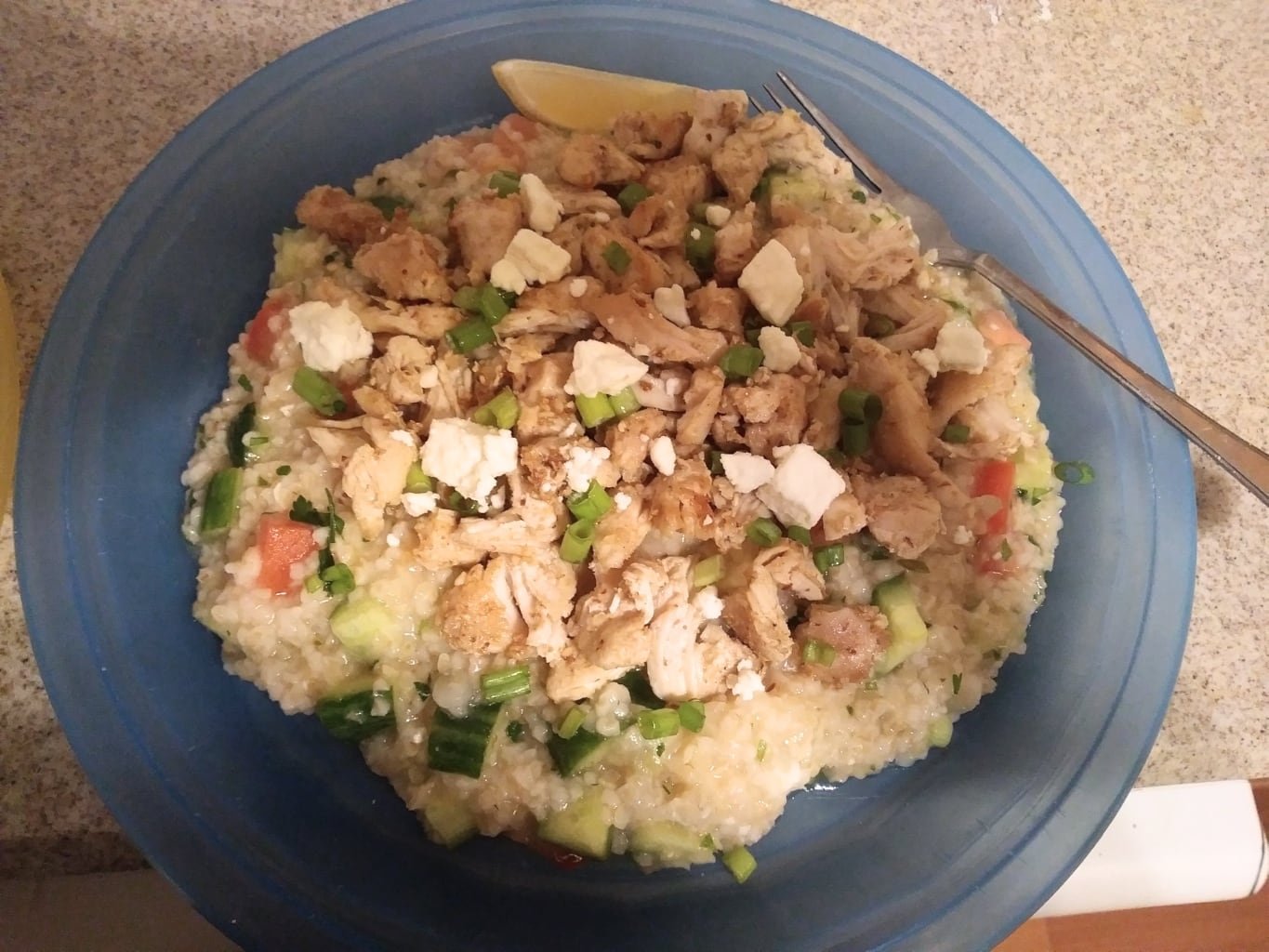 Chicken Over Tabbouleh