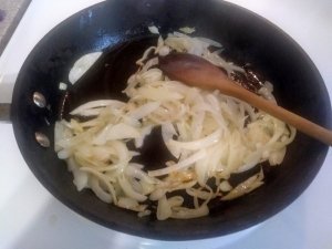 Onions in the pan