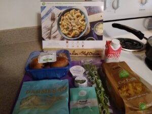 Creamy Mushroom Fusilli ingredients