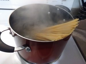 Pasta in a pot