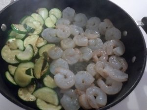 Add shrimp to the pan