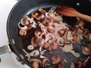 Add onions to the pan