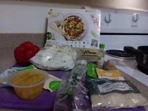 Cauliflower Stirfry ingredients