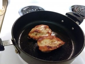 Browned chicken