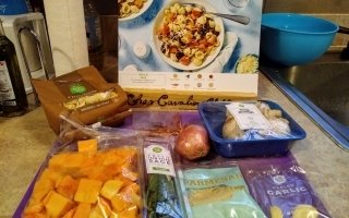 Butternut Squash and Sage Pasta ingredients