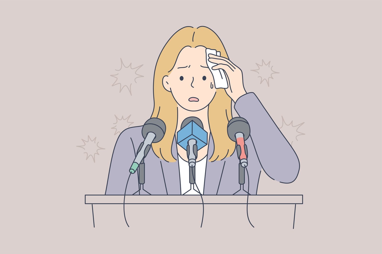 nervous speaker